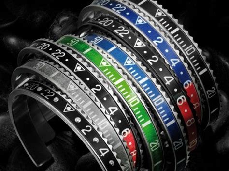 Speedometer Official Rolex Bezel Style Bangle Bracelet 